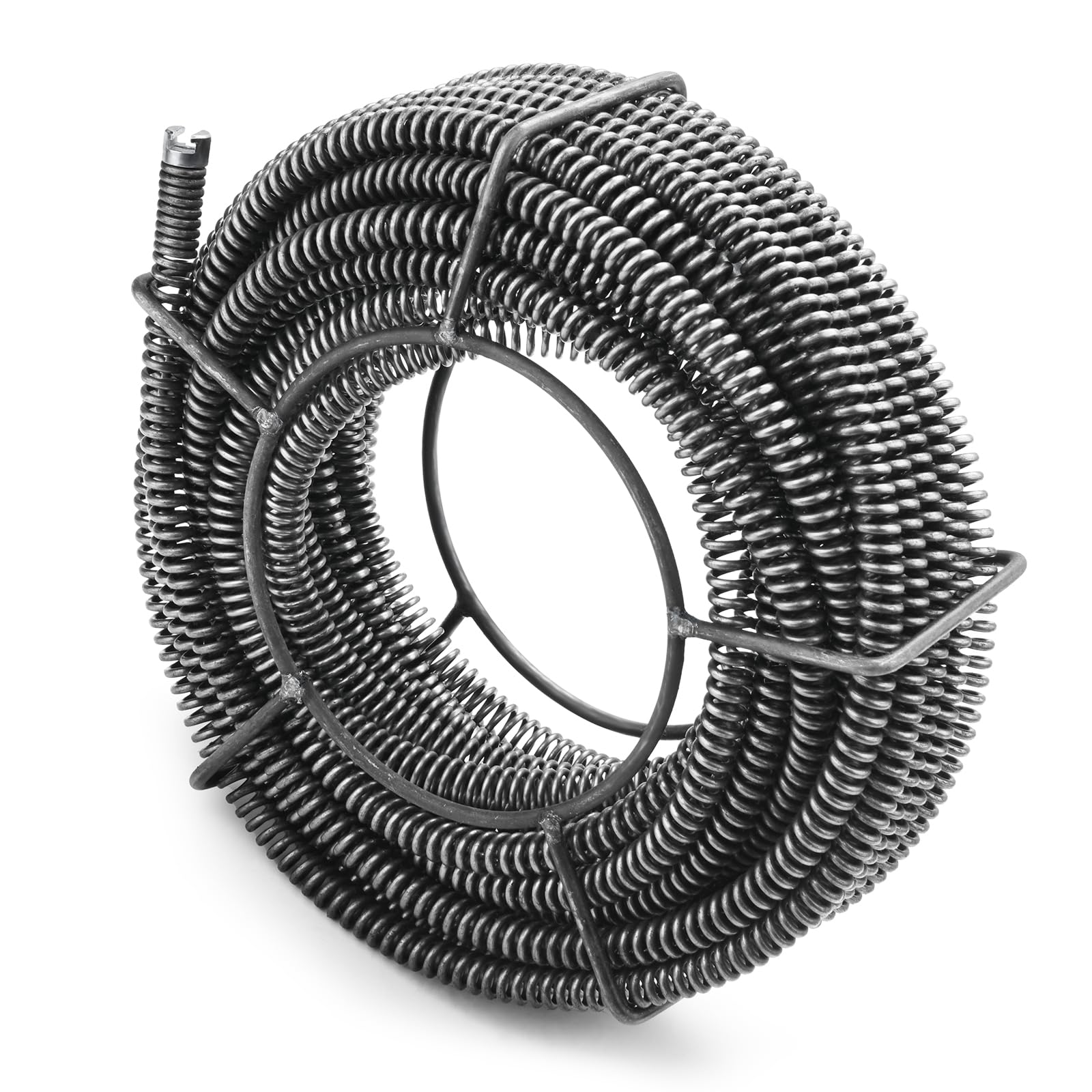 Juego de espirales para limpieza de tuberías (diámetro 16 mm + 8 m) | Diámetro del tubo: 30-100 mm para dispositivo de limpieza de tuberías, limpiador de tuberías, desatascador de desagües