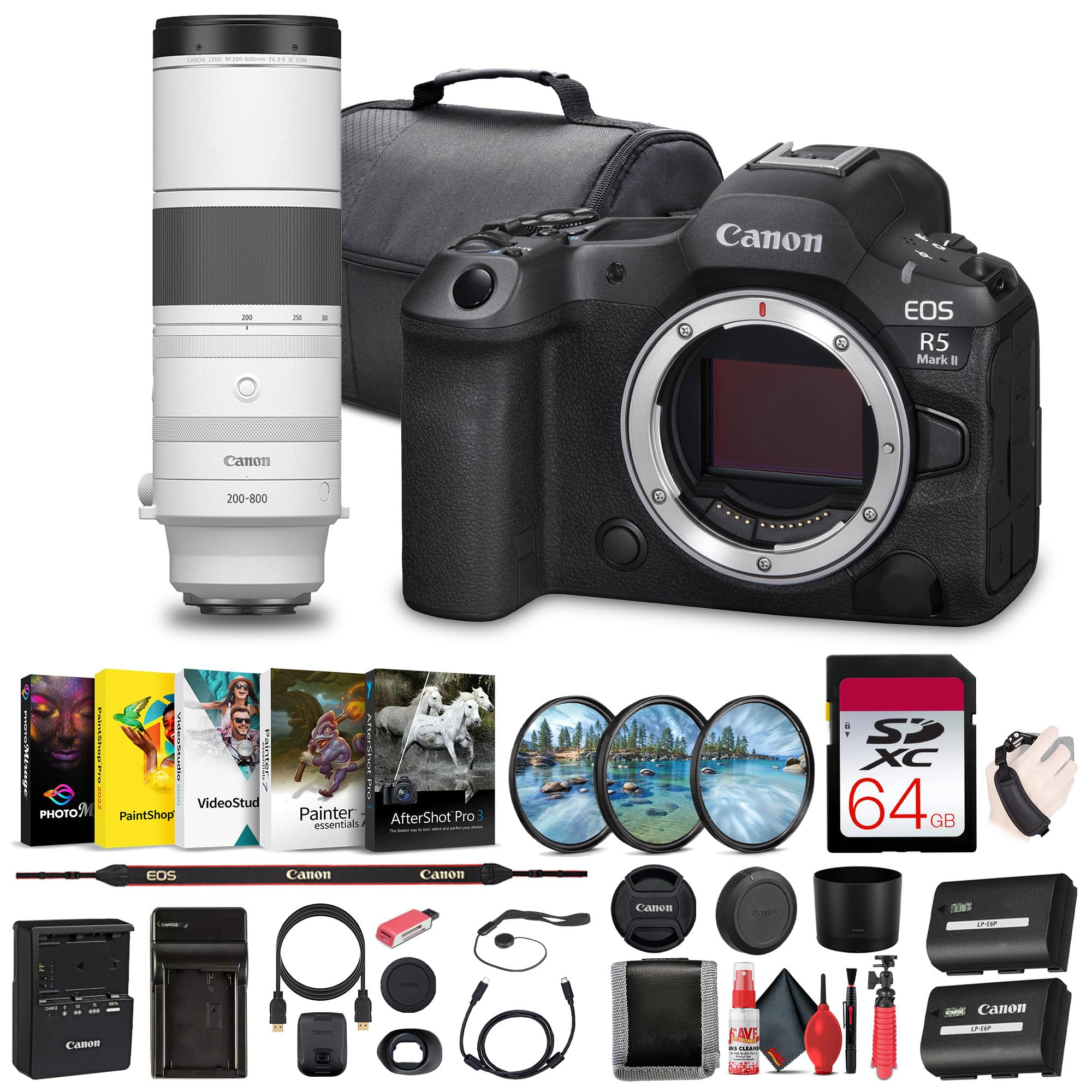 Amazon.com : Canon EOS R5 Mark II Mirrorless Camera, 45MP, Full
