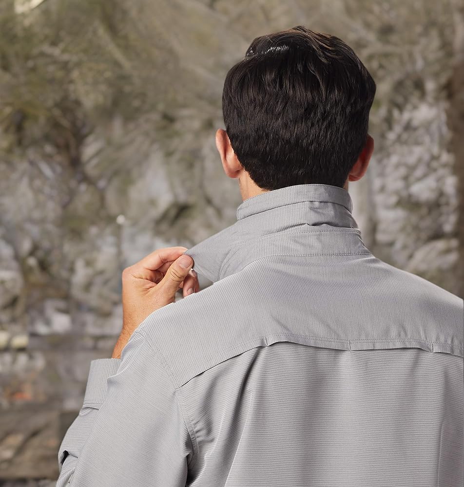 Mountain Hardwear Men's Canyon Solid Long Sleeve Shirt Hiking Climbing  Camping Casual Everyday