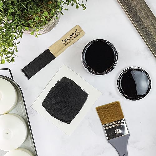 Miniatura 3 de DecoArt Esmalte satinado clásico negro, 8 onzas líquidas, tarro (paquete de 3)