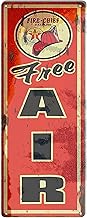 Eletina Tin Poster Metal Sign Free Air Gasoline Reproduction Garage Shop 16"x4" Wall Plaque Retro Vintage Signs