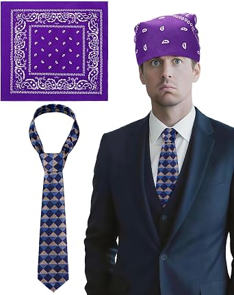 Mepase 2pcs Halloween Office Prison Costume Accessories for Men Adult