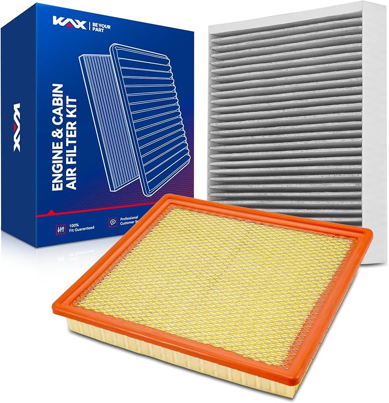 Kit de filtro de ar do motor e filtro de cabine KAX CA11251 CF10775 para Chevrolet Malibu e Buick Regal – 2 unidades
