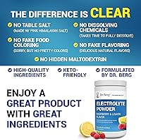 Vista 5 de Dr. Berg Zero Sugar Hydration Keto Electrolyte Powder - Mejorado con 1000 mg de potasio y sal rosa real del Himalaya (no sal de mesa) - Suplemento