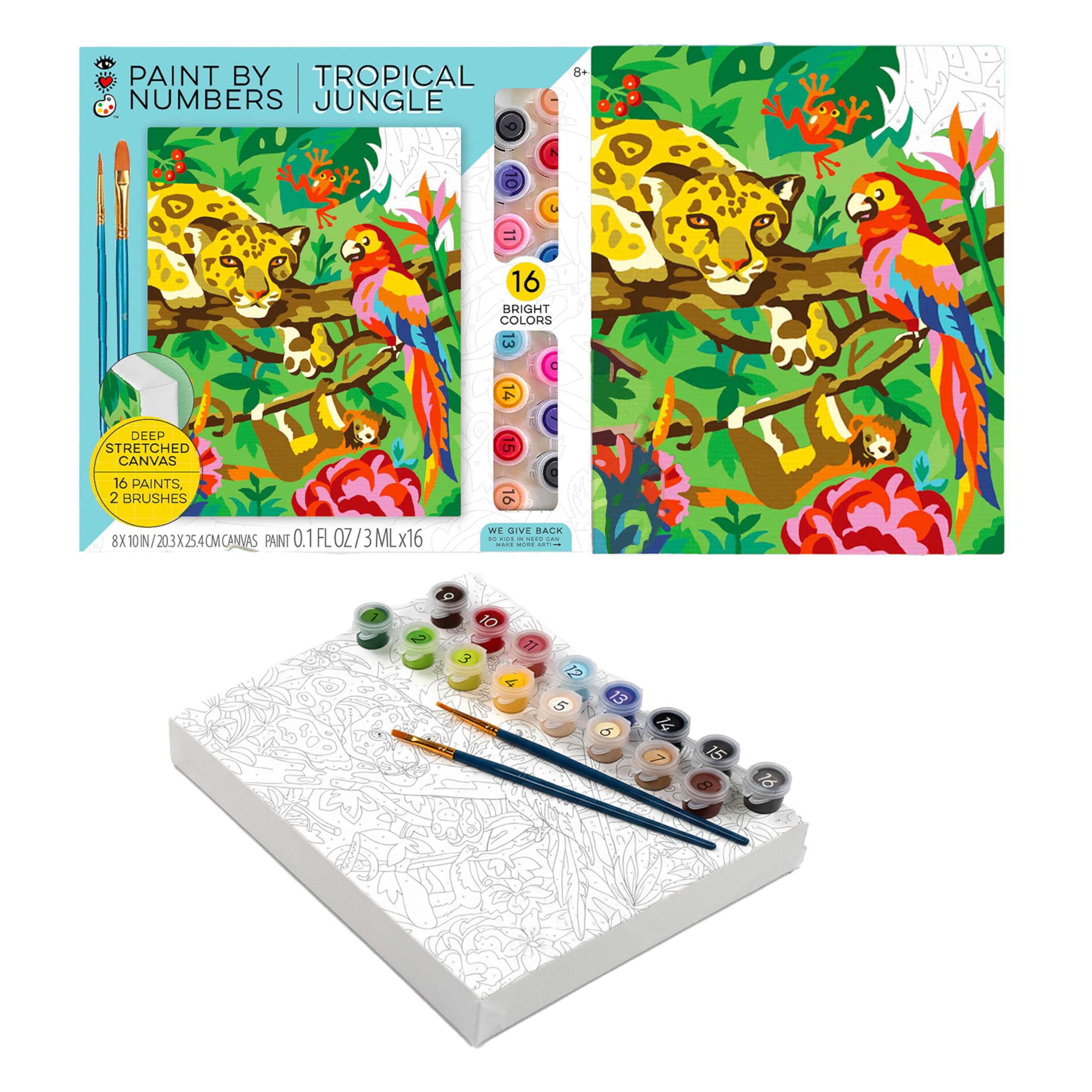 Amazon.com: Bright Stripes iHeartArt Paint by Number Kit for Kids