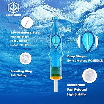 Amazon.com: POSEIDON Tattoo Pen Kit Tattoo Gun Kit with 2Pcs