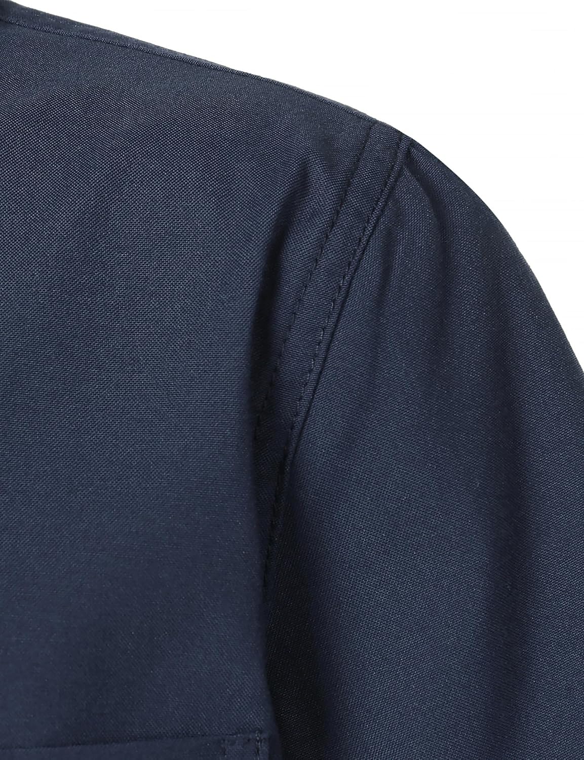 Boys Oxford Button Down Shirt Short Sleeve Formal Uniform Dress Shirts with Pocket - Image 4