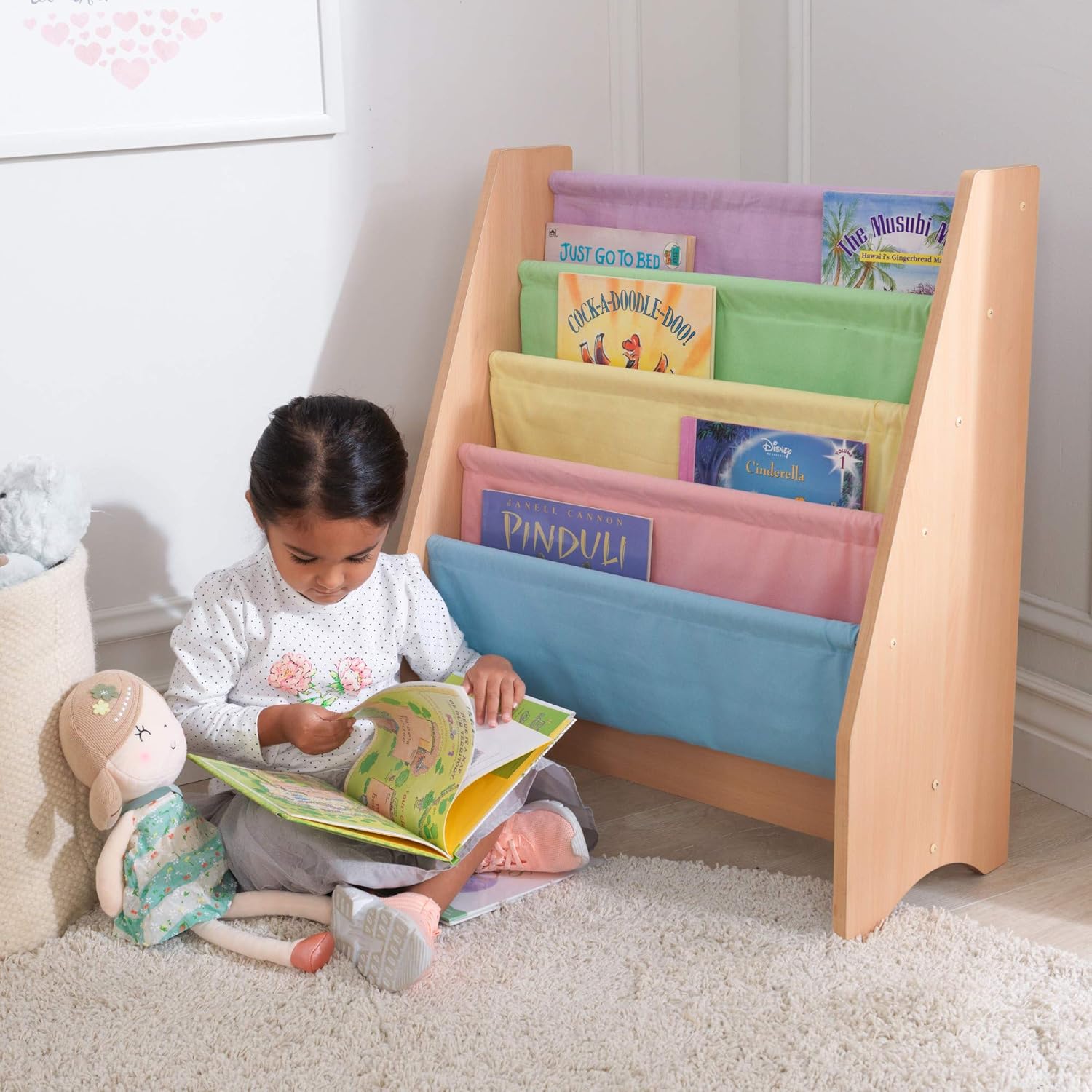 🔥 KidKraft Wood and Canvas Sling Bookshelf Furniture for Kids – Pastel & Natural, Gift for Ages 3+ Flash Deals - 40% OFF KidKraft Wood and Canvas Sling Bookshelf Furniture for Kids – Pastel & Natural, Gift for Ages 3+