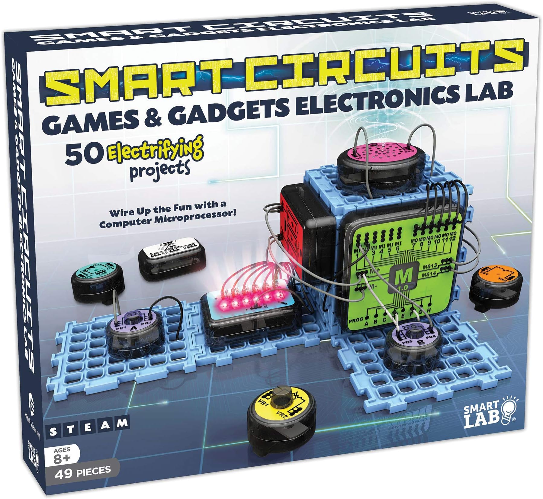 SMARTLAB Toys Smart Circuits with 14 Powerful Experiments, Multicolor, Standard