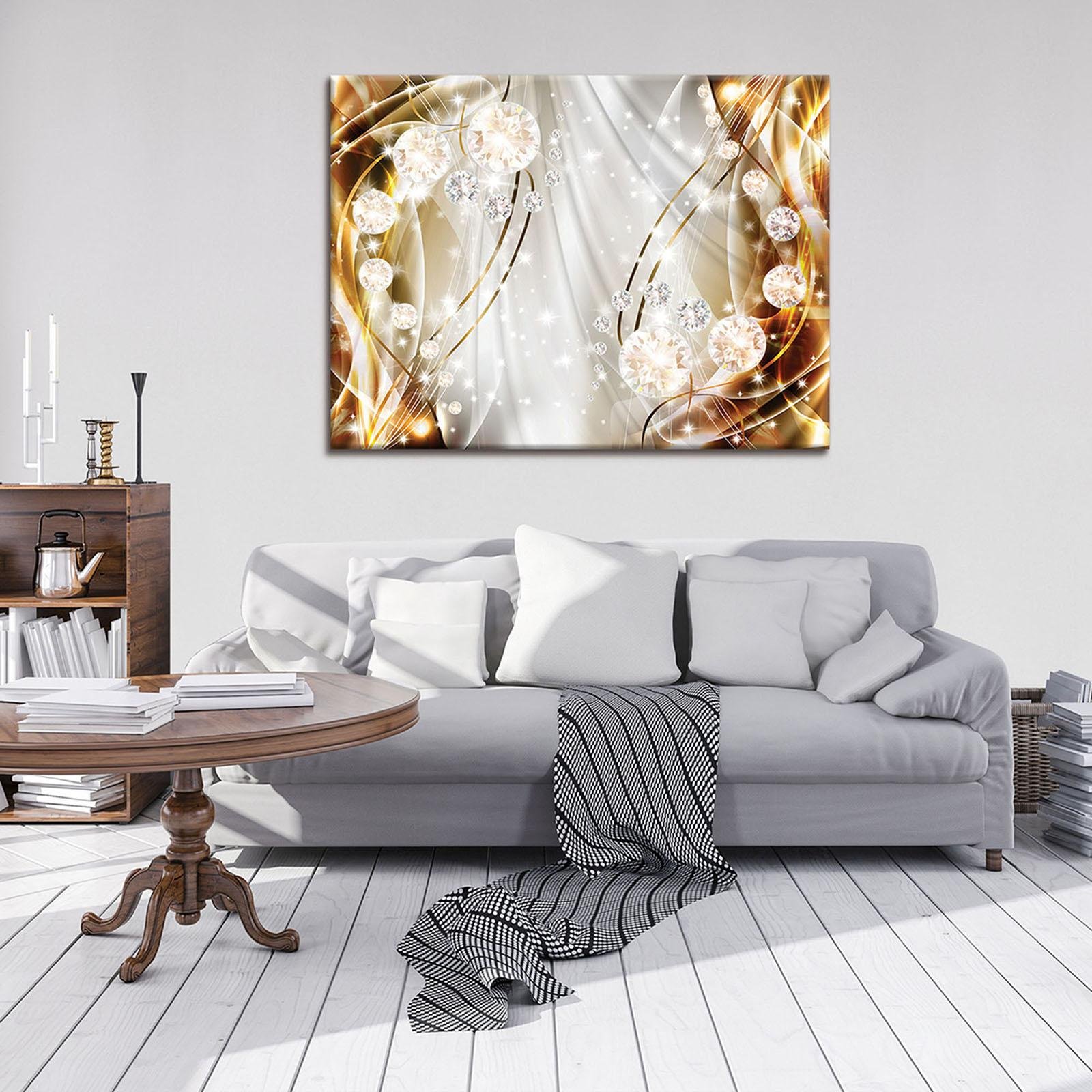ForWall Cuadro en lienzo 100x75 cm | Diamanten, cuadros en lienzo, impresión sobre lienzo, formato: 100x75 cm (An x Al) - una pieza sobre lienzo Canvas