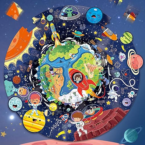 Miniatura 7 de Rompecabezas para niños de 128 piezas, rompecabezas grandes, regalos de cumpleaños para niños pequeños, niñas, niños, preescolares (viajes