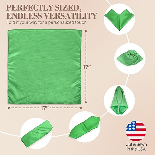 Miniatura 43 de Ultimate Textile -1 docena - Reversible Shantung Satin - Majestic - Servilletas de tela Majestic de 17 x 17 pulgadas color azul pizarra