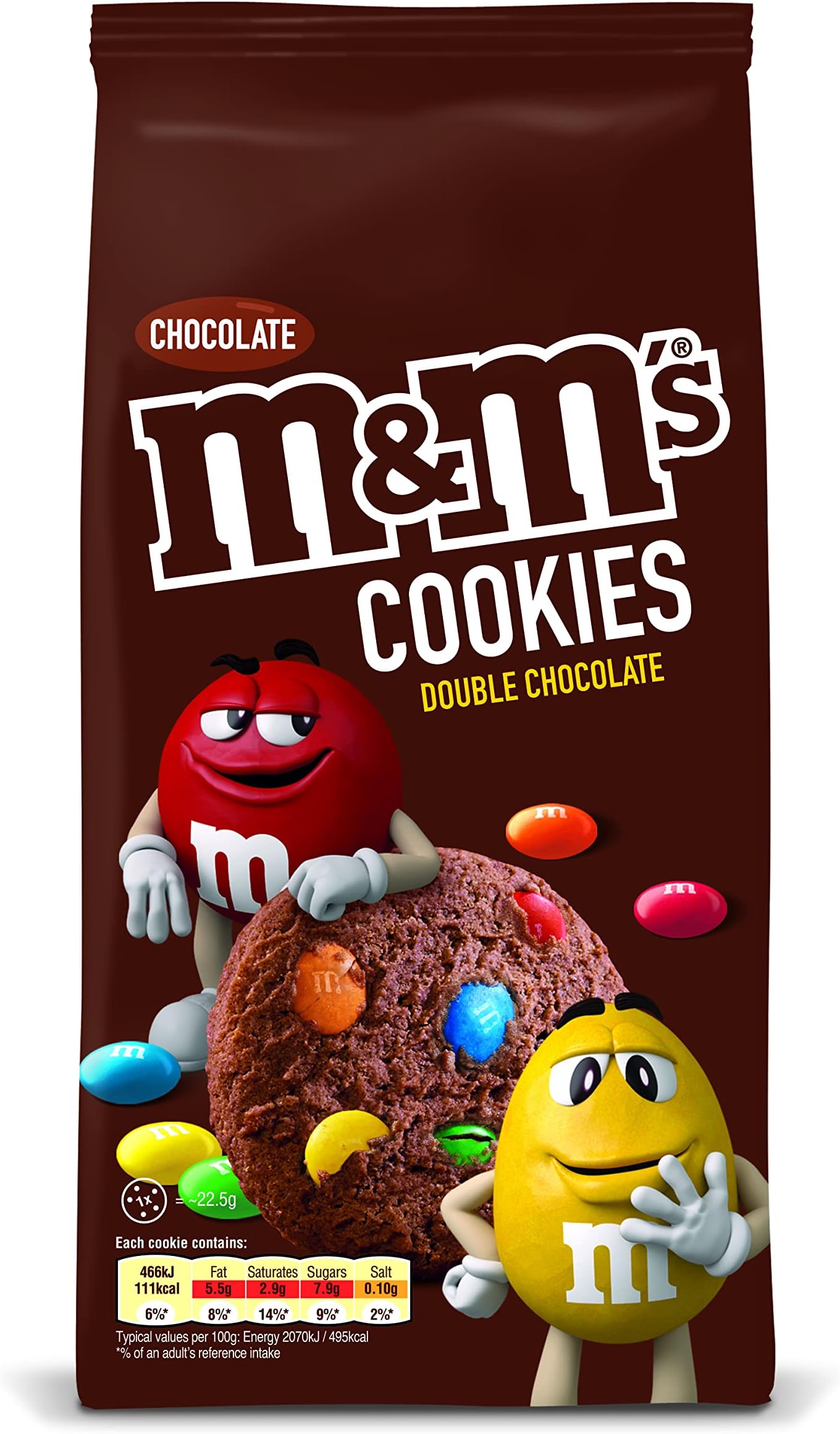 M&M Double Chocolate Cookies 180g pack
