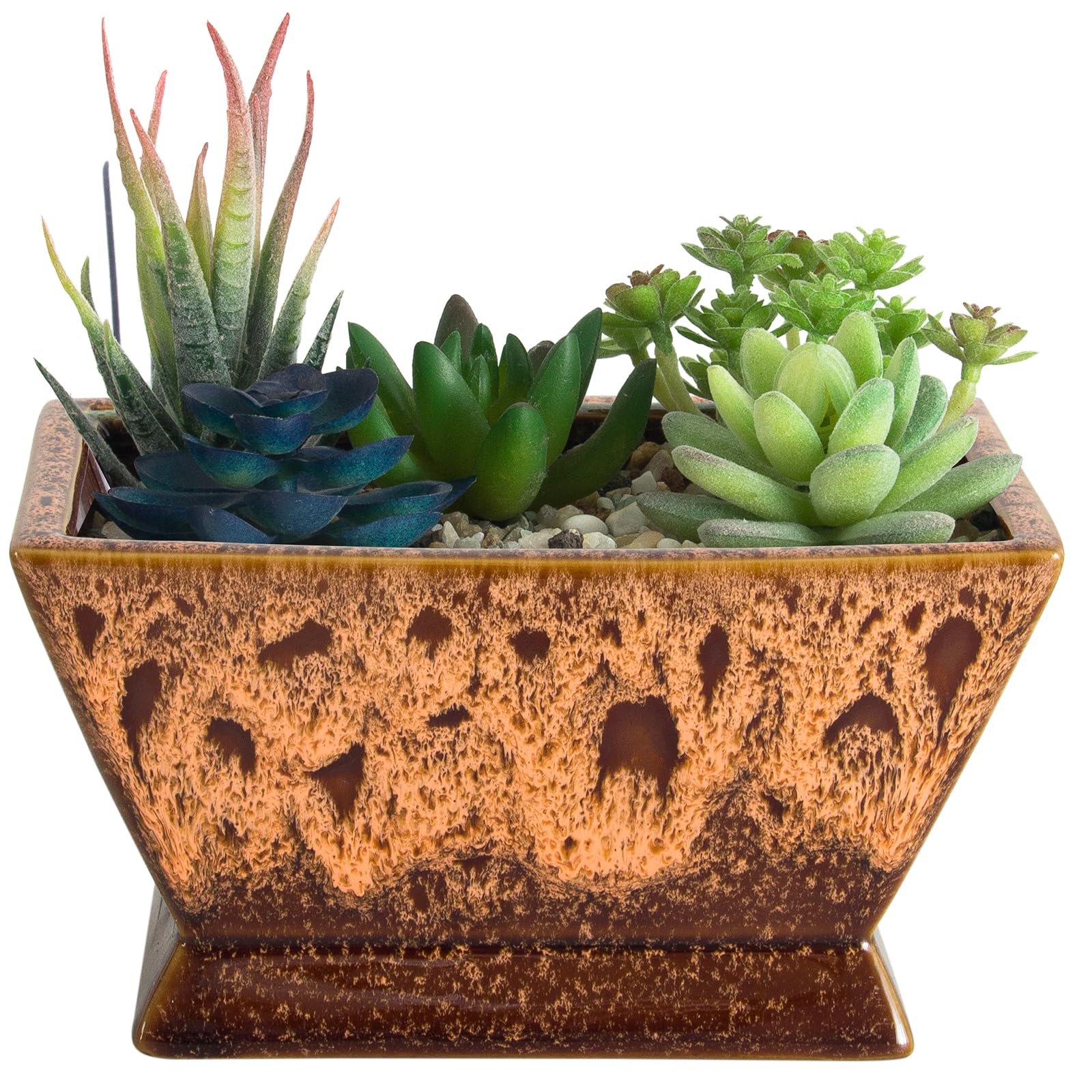 ARTKETTY Plant Pots, Large Succulent Planters Pots with Drainage