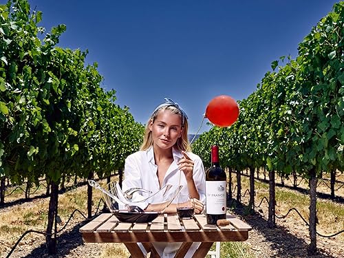 Miniatura 6 de Juego de vino de cristal - Decantador de vino VitaJuwel y frasco de piedras preciosas VINO con amatista y cuarzo transparente