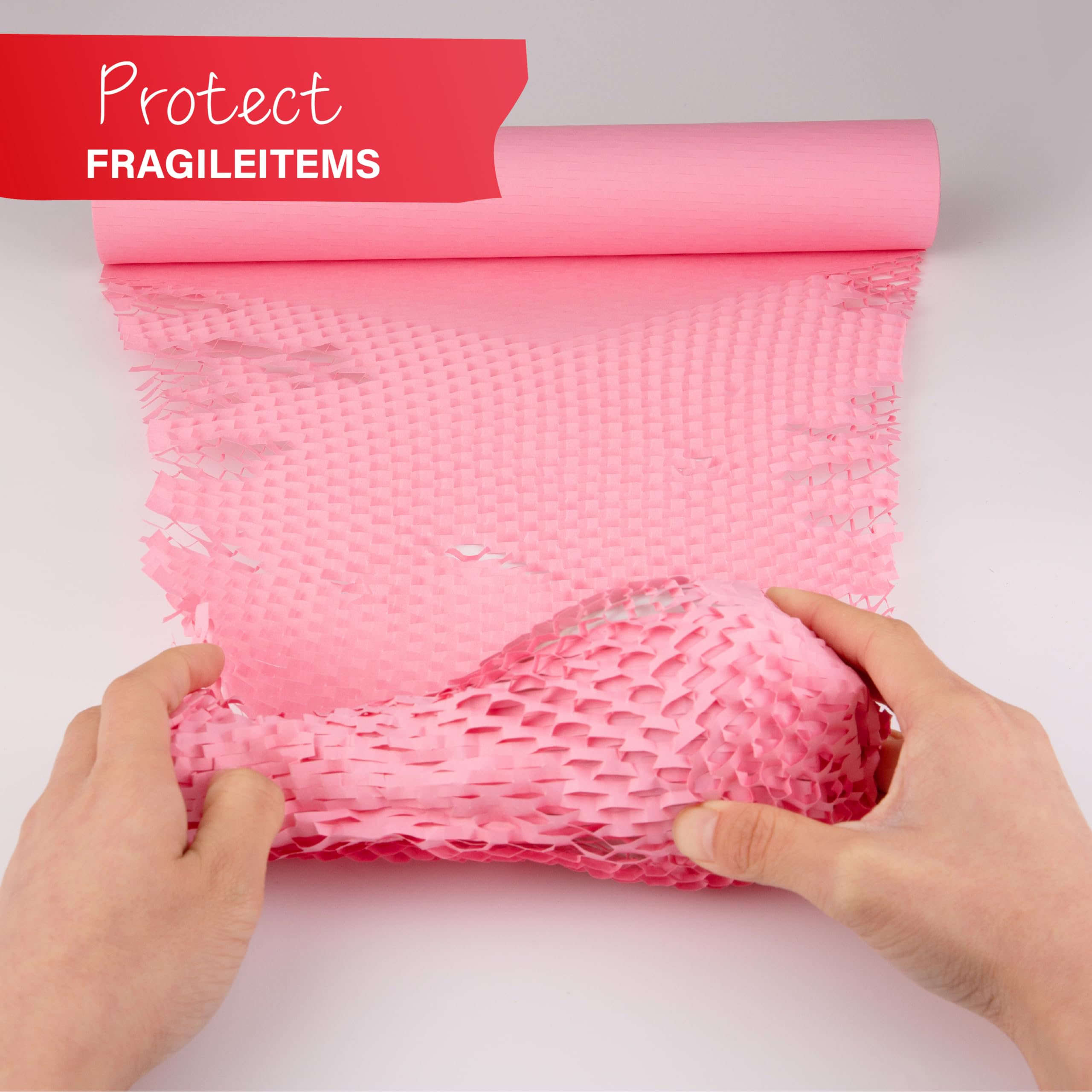 Rouleau De Papier Nid D'abeille Pour Emballage - 30cm X 30m - Protection Des Objets Fragiles, Déménagement, Cadeaux