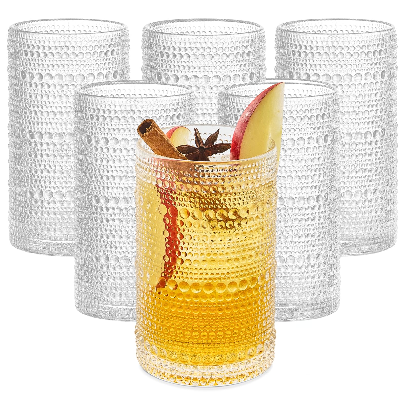Florvani Hobnail Drinking Glasses