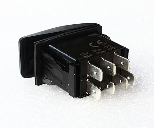 Miniatura 4 de Marine Boat Car 7 Pins 2 Luz Azul Led On-Off-on Rocker Interruptor Dpdt Impermeable 12 V 24 V