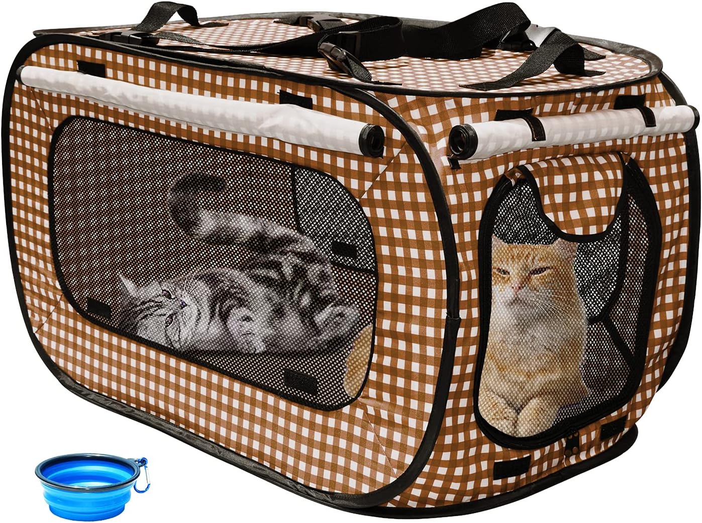 Rolscaler Portable Cat Cage Kennels for Cats Outdoor Travel