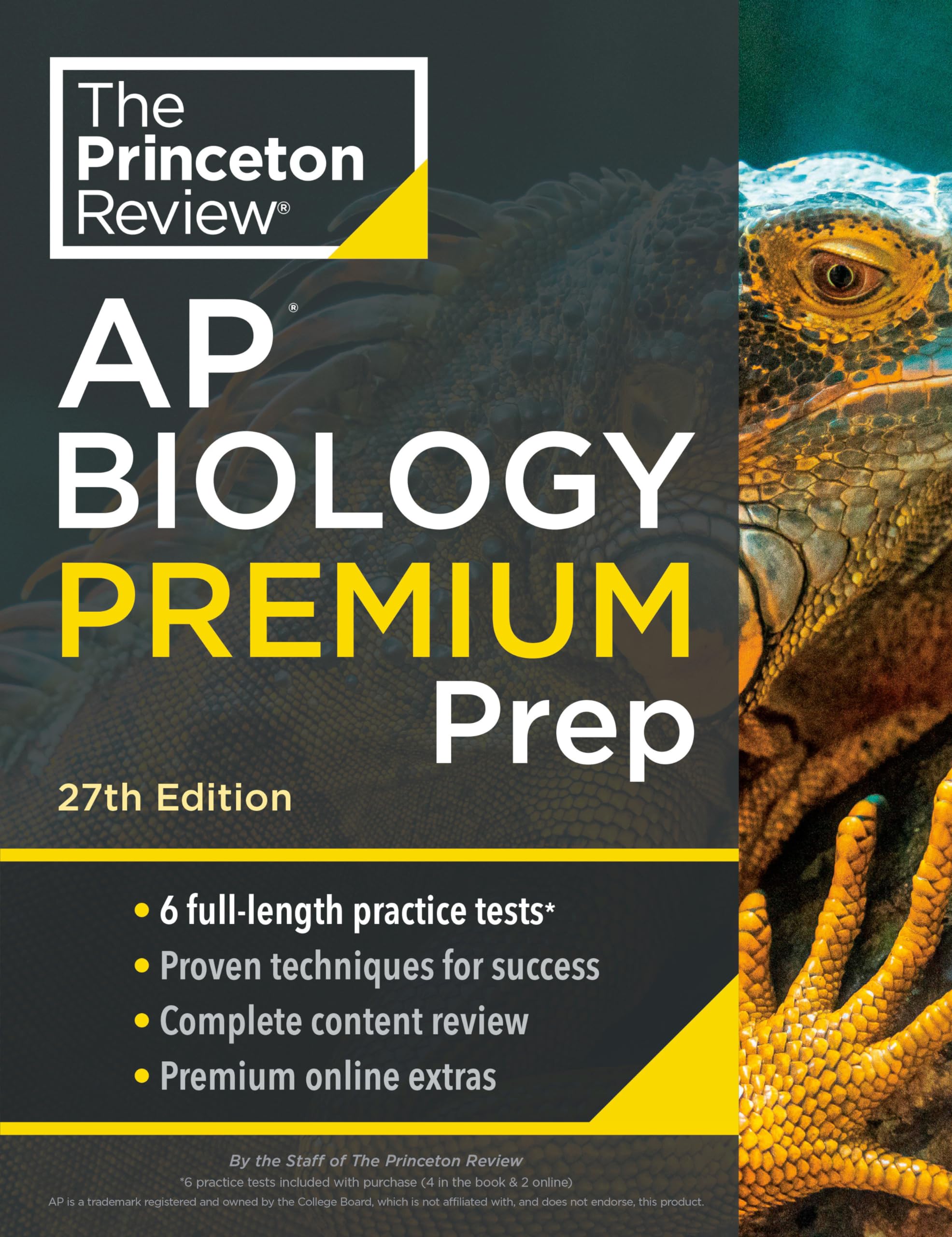 Princeton Review AP Biology Premium Prep, 27th Edition: 6 Practice Tests + Digital Practice Online + Content Review