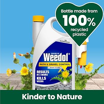 Weedol Path & Gravel Weedkiller with Manual Sprayer, Ready to Use, 3L