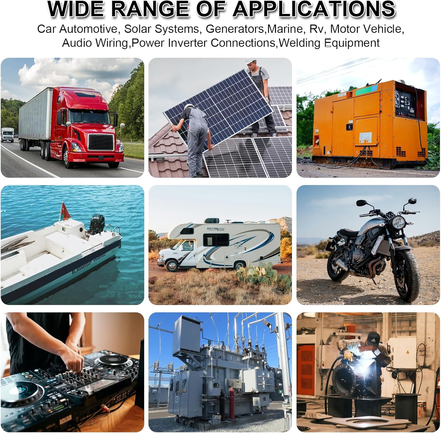 iGreely 4 Gauge Wire Flexible Welding Battery Pure Copper Cable, Upgraded Heavy-Duty Insulation 4 AWG Battery Cable for Car,Auto,Solar,Marine,Generator,Inverter-10 Feet Each Black&Red