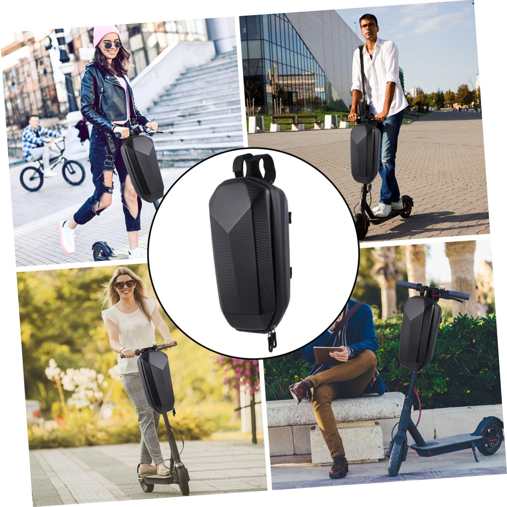 Toddmomy Eva Griffbeutel Scooter -Tasche Koffer Roller Lenkerbeutel Im Freien wasserdichte Beutel Für Scooter-Rucksack Radfahren Handhaben Hartschalen-lenkertasche Black