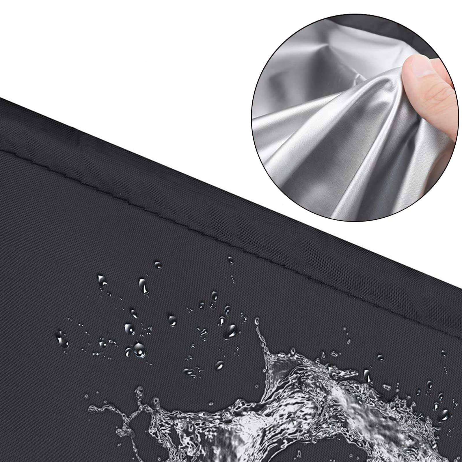Schutzhülle für Hollywoodschaukel, 3-Sitzer, 220 x 125 x 175 cm, wasserdicht, Oxford, Abdeckplane für Hollywoodschaukel, UV-Schutz, für Schaukel außen
