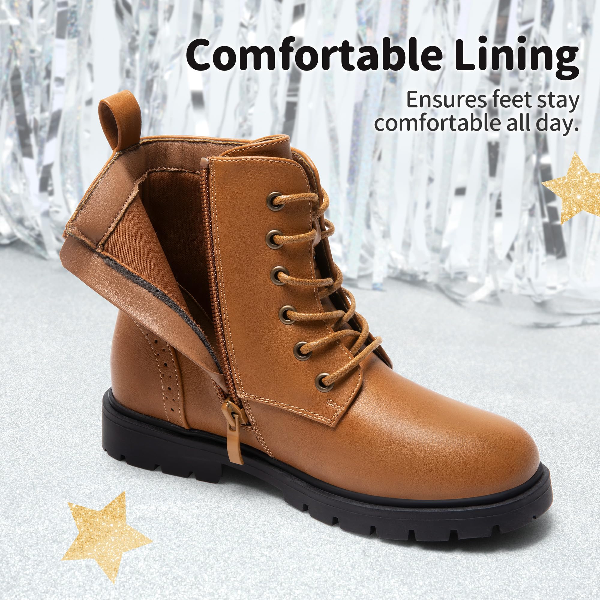 DREAM PAIRS KIDS Botas de Nieve Invierno Niñas Niños Moda con Cremallera Suela Antideslizante KBO211