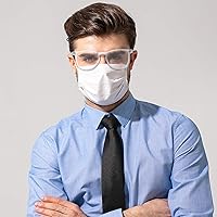 Vista 56 de Gafas de seguridad con estilo, gafas protectoras antiarañazos, transparentes para hombres y mujeres