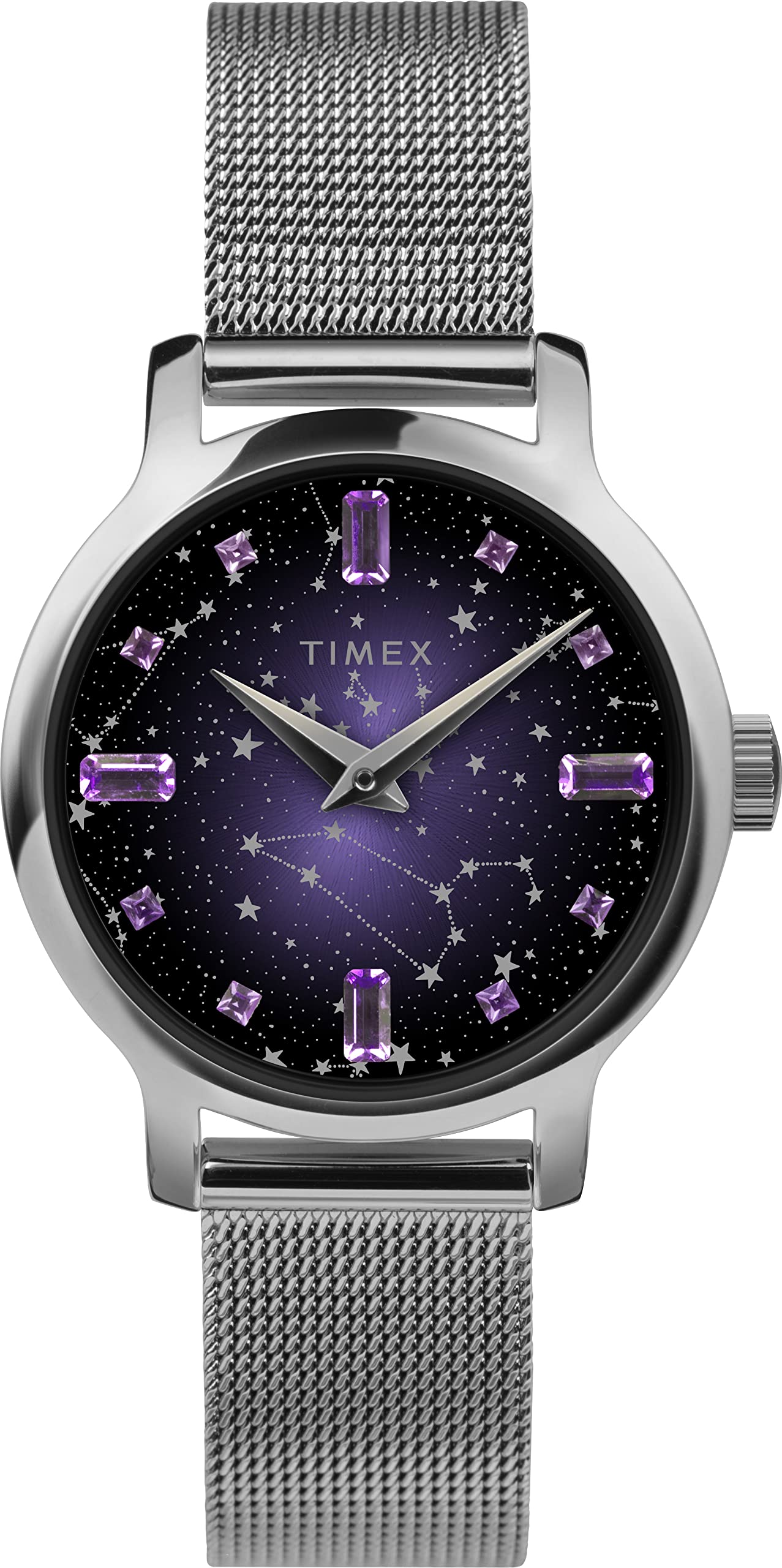 TIMEX 3 Hands Womens Analog Purple Dial Coloured Quartz Watch, Round Dial with 31 mm Case Width - TW2V52000UJ (B0C1KFDBB8) Amazon Price History, Amazon Price Tracker