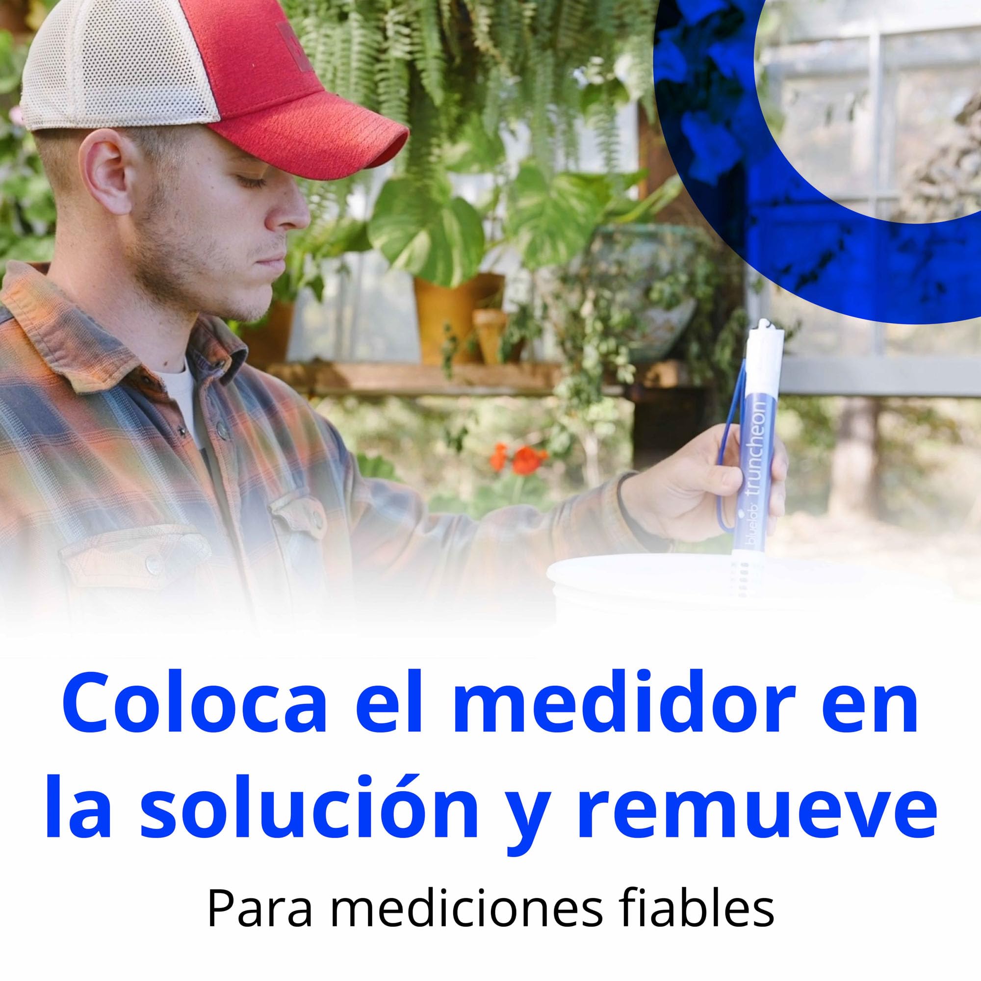 Bluelab TRUNCOMV2 Commercial Truncheon - Medidor de conductividad para hidroponía, Agua de Invernadero, Fertilizantes de jardín y Sistema de riego, Rango de parámetros avanzado (EC, TDS, CF, PPM) | Probador de conductividad de agua: TDS, EC, Ppm 500, Ppm