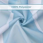 Bonhause Rideau de douche bleu Teal, Abstract Streed Wavy Modern Minimalist Salle de bain Decor 72 x 72 Inch Polyester tissu imperméable Rideau de bain avec 12 Crochets