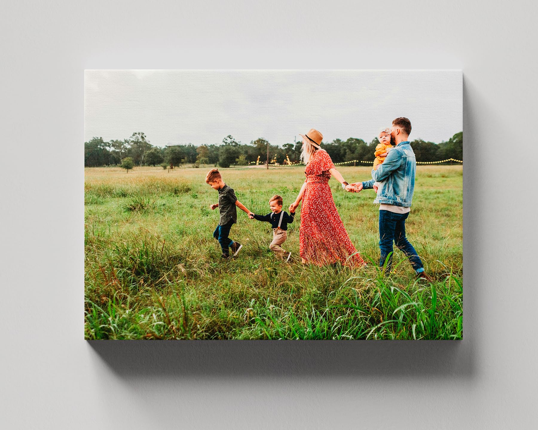 Tela Personalizzata con la Tua Foto (120 x 80 cm) Stampa su Tela con Telaio da 17 mm, Disponibile in Vari Formati Grandi e Piccoli