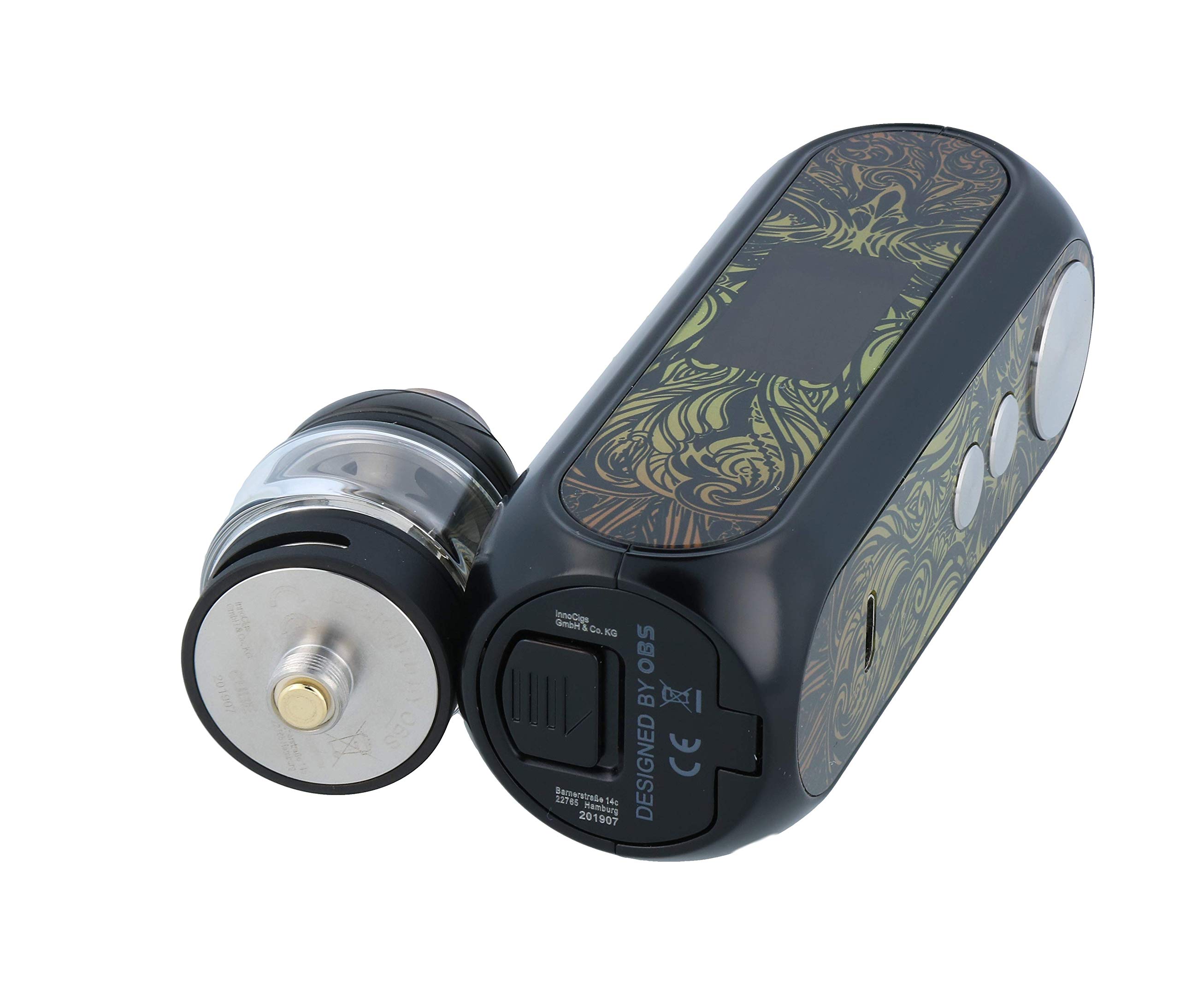 OBS Cube X E-Cigarette Set | 80 Watt | Tank Volume 4 ml | Subohm Capable -  Colour: Chrome: Amazon.de: Electronics & Photo
