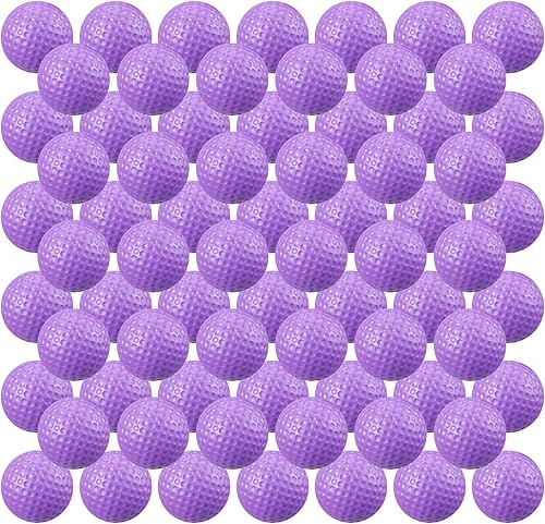Miniatura 7 de Junkin 80 pelotas de práctica de golf de espuma, sensación realista y entrenamiento de vuelo, pelotas deportivas de espuma suave elástica para
