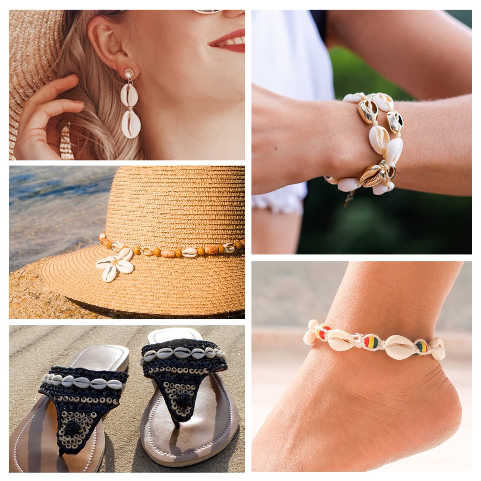 TOAOB 200 Conchiglie Naturali Forate 18-21 Mm Per Creazioni Fai Da Te: Collane, Bracciali, Orecchini, Decorazioni Nautiche