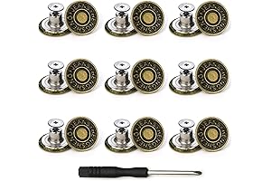 Arokimi Jeans Buttons - Instant No-Sew Solution for Effortless On-the-Go Alterations