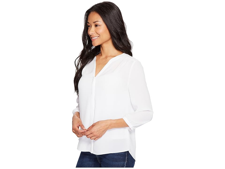

NYDJ Petite Petite Pintuck Blouse (Optic White) Women's Blouse