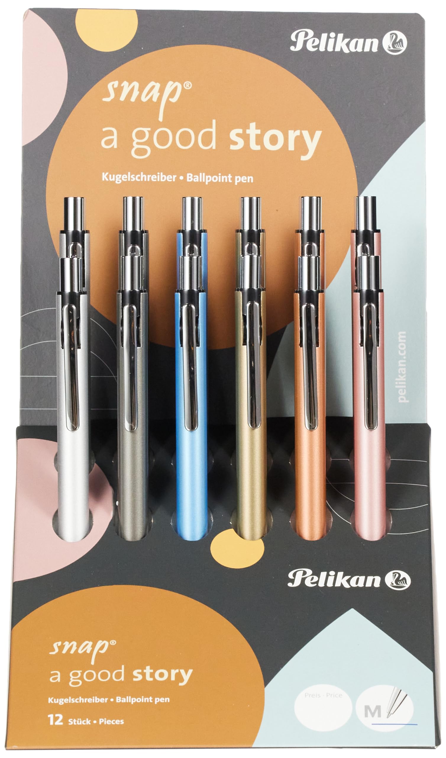 Pelikan Snap Tükenmez Kalem 12Li Display