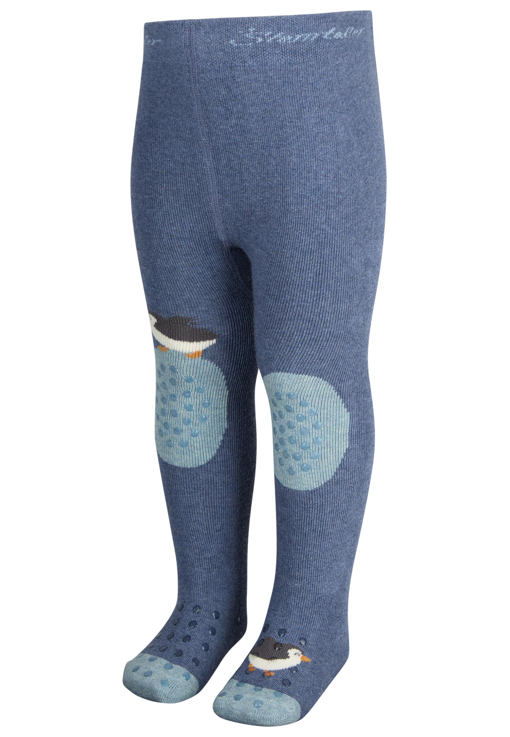 Sterntaler Crawling Tights Penguin, Denim blue mel., 92