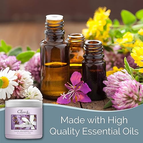 Miniatura 6 de Clear Air Gel absorbente de olores, ambientador y eliminador de olores, fabricado con aceites esenciales, absorbe y elimina olores en barcos, casas