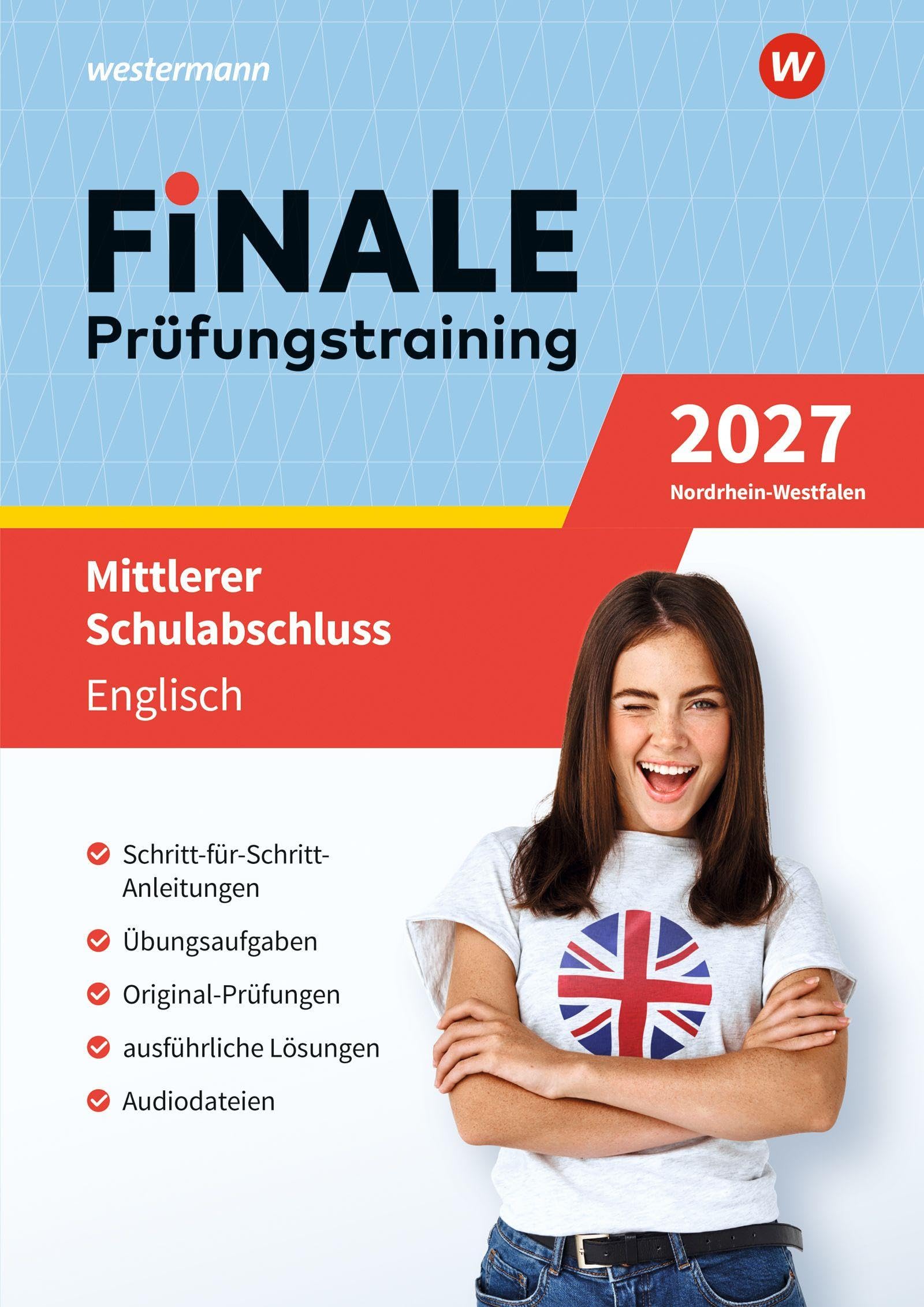 FiNALE - Prüfungstraining Mittlerer Schulabschluss Nordrhein-Westfalen: Englisch 2027 Arbeitsbuch mit Lösungsheft und Audio-Dateien