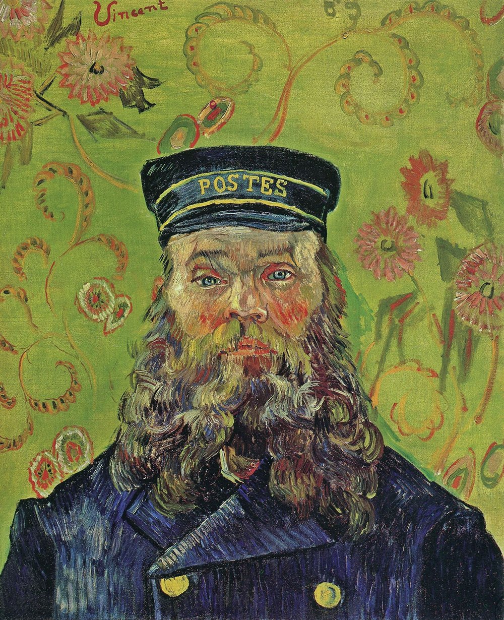 Portrait du Postman Joseph Roulin Van Gogh | Impression d'art mat format petit pour cadre