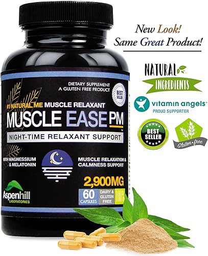 Miniatura 8 de Night-Time Relaxant Ease - 2900 mg de fuerza máxima con glicinato de magnesio - Sin gluten - 60 cápsulas