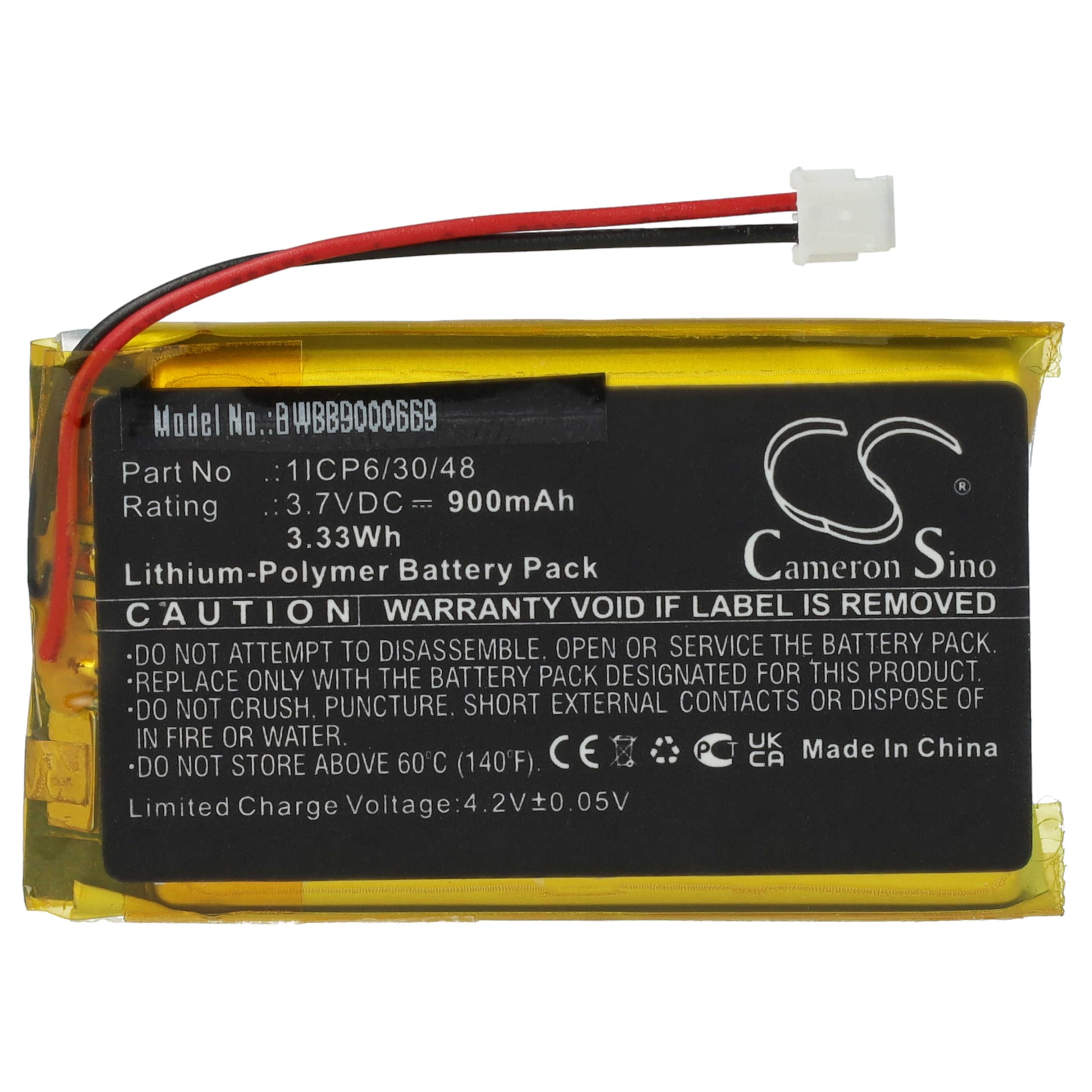 vhbw Batterie Compatible avec Babymoov Premium Care A014203 Moniteur bébé, babyphone (900mAh, 3,7V, Li-polymère)