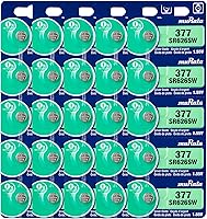 Vista 10 de Murata 377 Batería SR626SW 1.55V Celda de botón de reloj de óxido de plata (5 baterías)