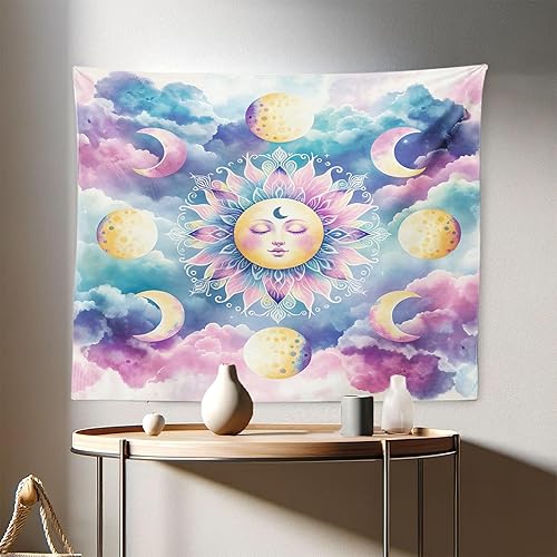 Miniatura 53 de Ambesonne Tapiz vintage, detalles de relojes mecánicos, diseño steampunk, diseño steampunk, para colgar en la pared para dormitorio, sala de estar,