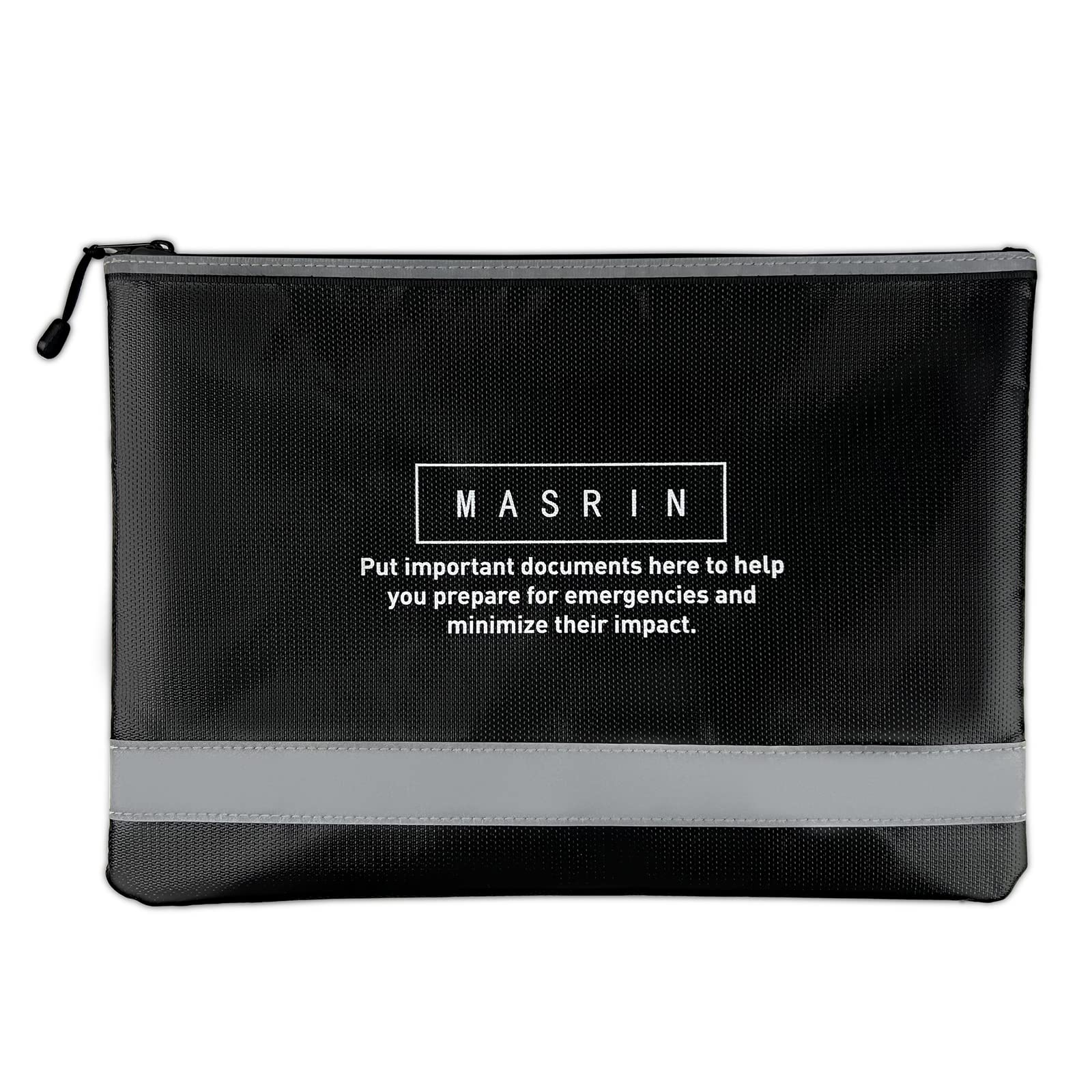 Photo 1 of Fireproof Document Bag-Fire Proof Money Bag for Cash,13.7"x9.4" Waterproof and Fireproof Pouch with Reflective Strip and Water Proof Zipper,Holder for Valuables,Money,Important Certificate (2000?)