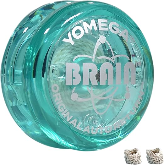 Yomega The Original Brain - Professional Yoyo for Kids and Beginners, Responsive Auto Return Yo Yo Best for String Tricks + Extra 2 Strings & 3 Month Warranty (Teal)